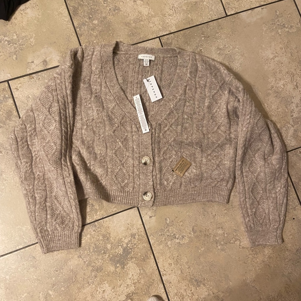 Top shop crop cardigan size M